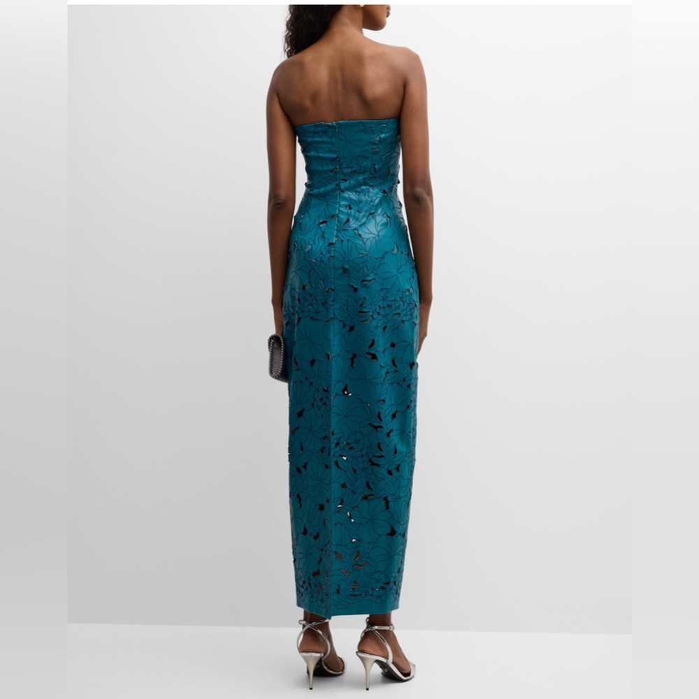 ‼️‼️Price Firm‼️‼️ Cult Gaia Raylene Strapless Cutout Embroidered Gown Size 10 - Picture 9 of 15